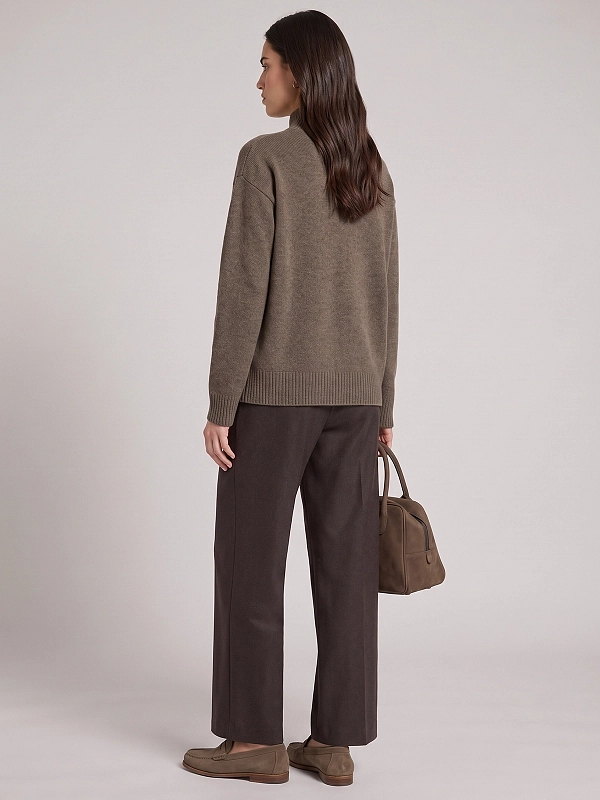брюки Max Mara SMMFLORIA цвет коричневый