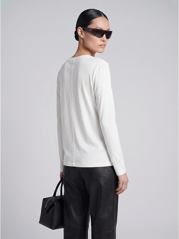 лонгслив Max Mara SMMFUMETTO цвет белый