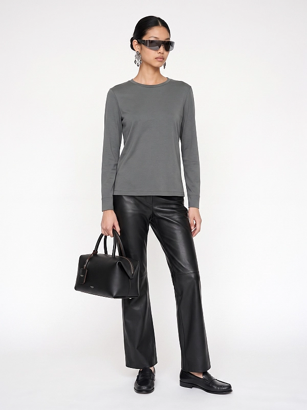 лонгслив Max Mara SMMFUMETTO цвет темно-серый