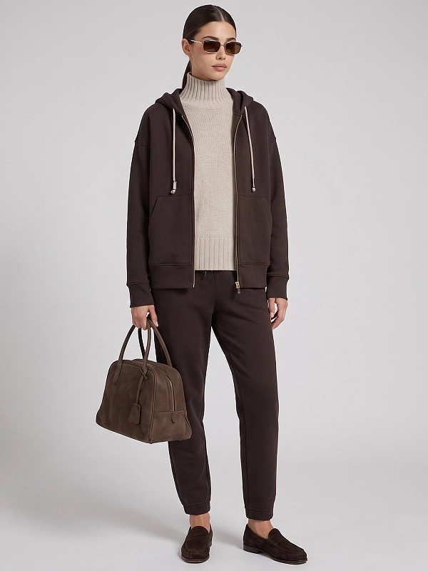 толстовка спортивная Max Mara SMMGENTILE цвет коричневый