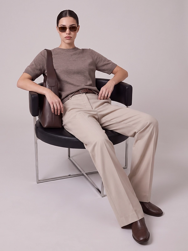 джемпер Max Mara SMMJUST цвет светло-коричневый