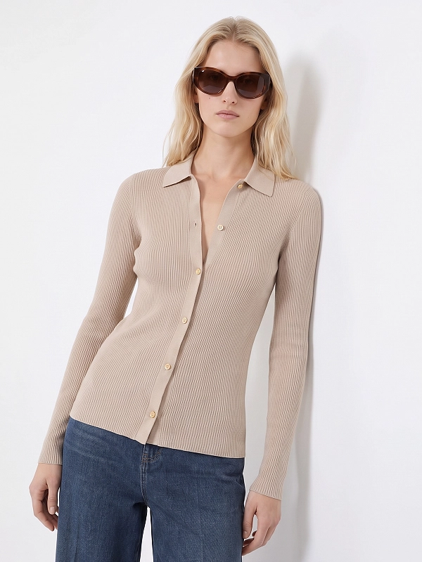 кардиган Max Mara SMMLIMONE цвет бежевый