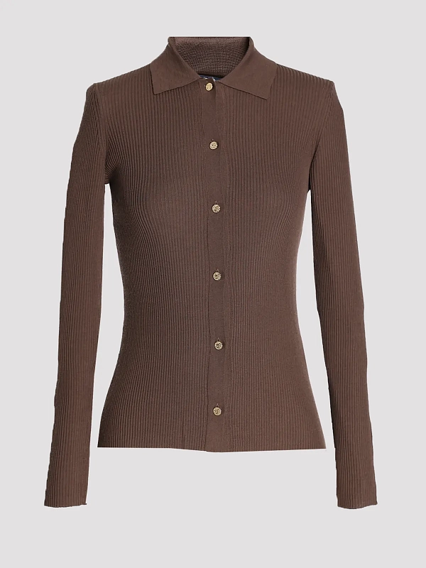 кардиган Max Mara SMMLIMONE цвет коричневый