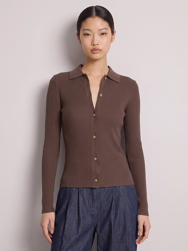 кардиган Max Mara SMMLIMONE цвет коричневый