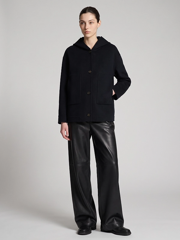 пальто короткое Max Mara SMMLUSSO цвет темно-синий