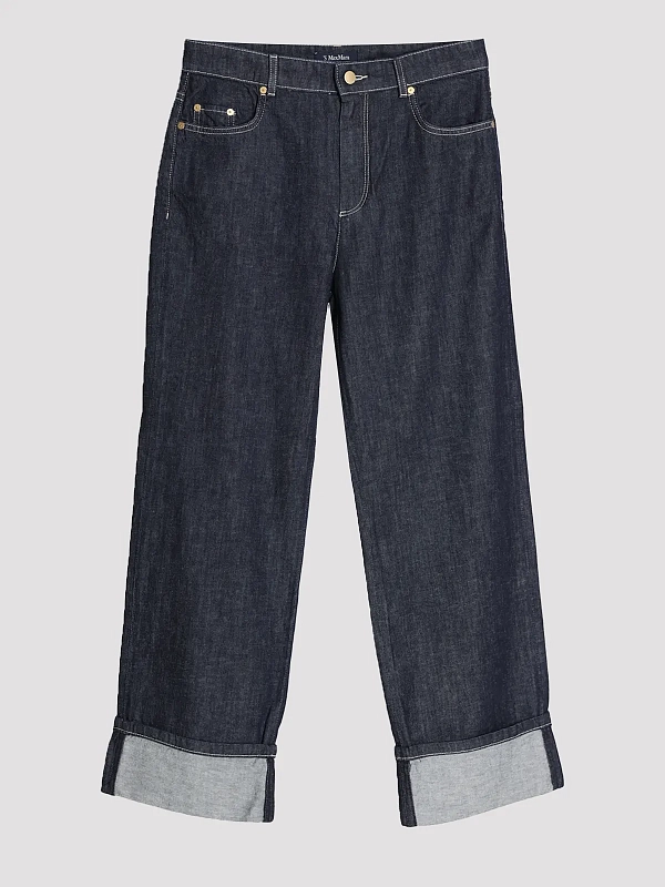 джинсы Max Mara SMMPOGGIO цвет темно-синий