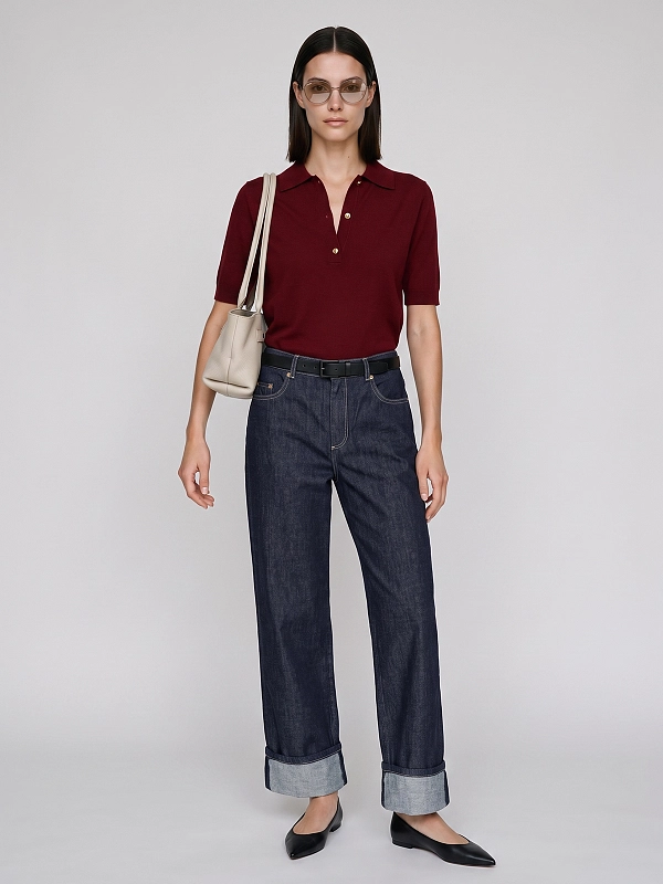 джинсы Max Mara SMMPOGGIO цвет темно-синий