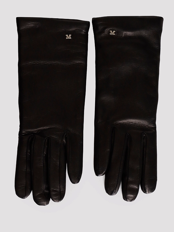 перчатки Max Mara SPALATO цвет черный
