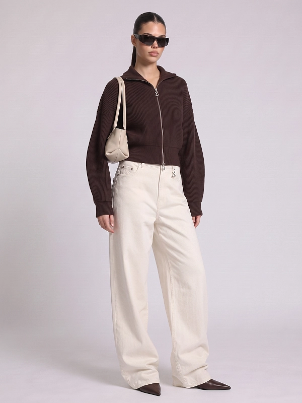 кардиган Max Mara SPXBALCO цвет темно-коричневый