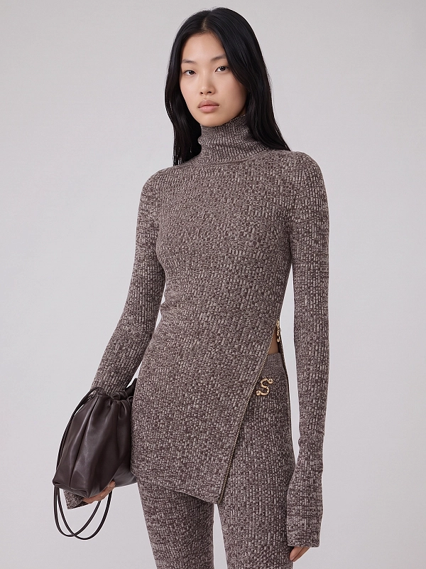 свитер Max Mara SPXBOUQUET цвет коричневый колор