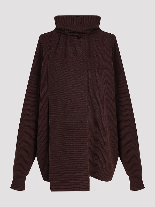 свитер Max Mara SPXFELTRO цвет темно-коричневый