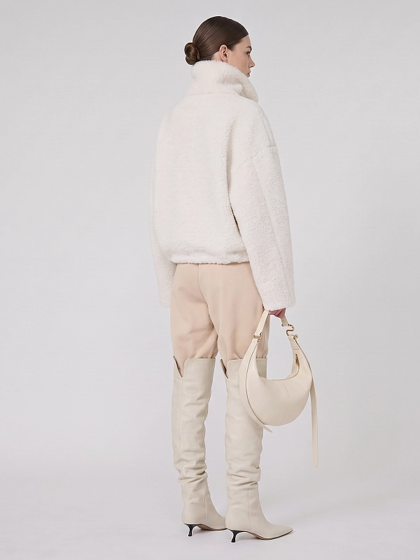 бомбер Max Mara SPXFILTRO цвет белый