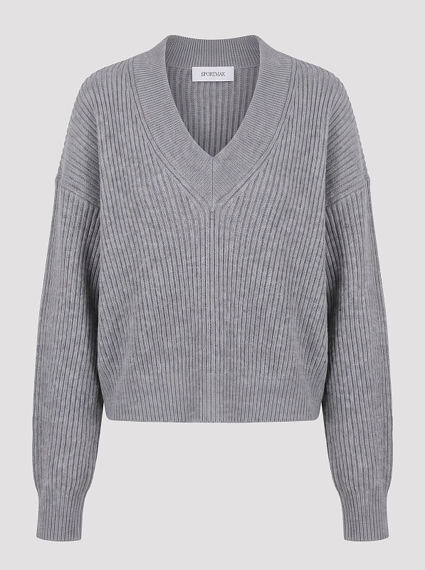 пуловер Max Mara SPXFUXIA цвет серый