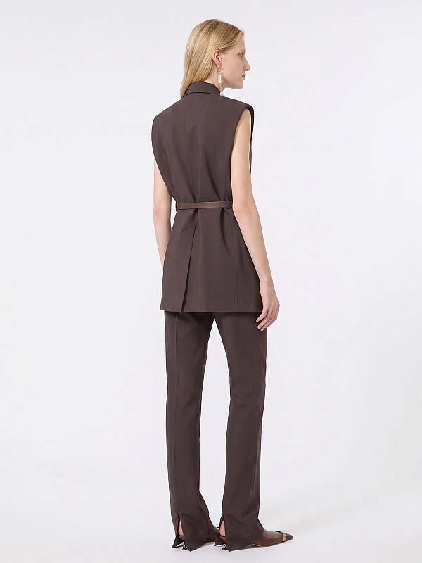 жилет Max Mara SPXGETTONE цвет коричневый