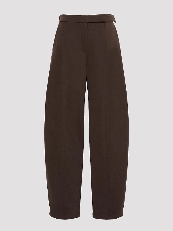 брюки Max Mara SPXHOBBY цвет темно-коричневый