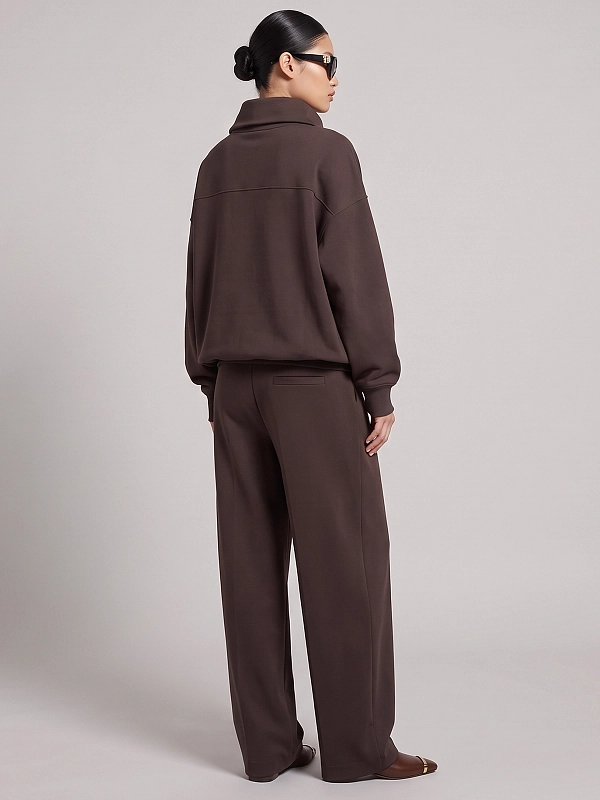 брюки Max Mara SPXHOBBY цвет темно-коричневый