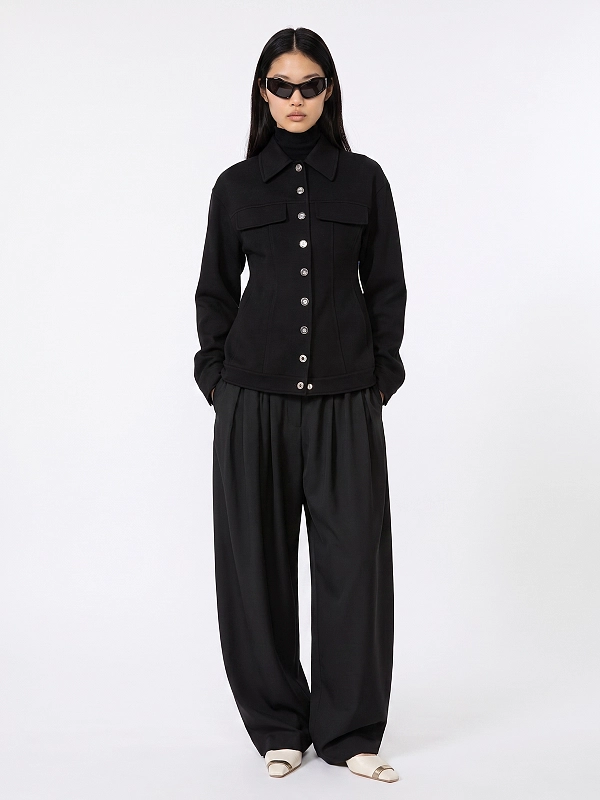 брюки Max Mara SPXZORRO цвет черный