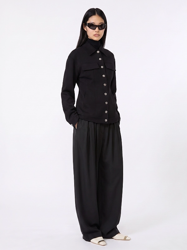 брюки Max Mara SPXZORRO цвет черный