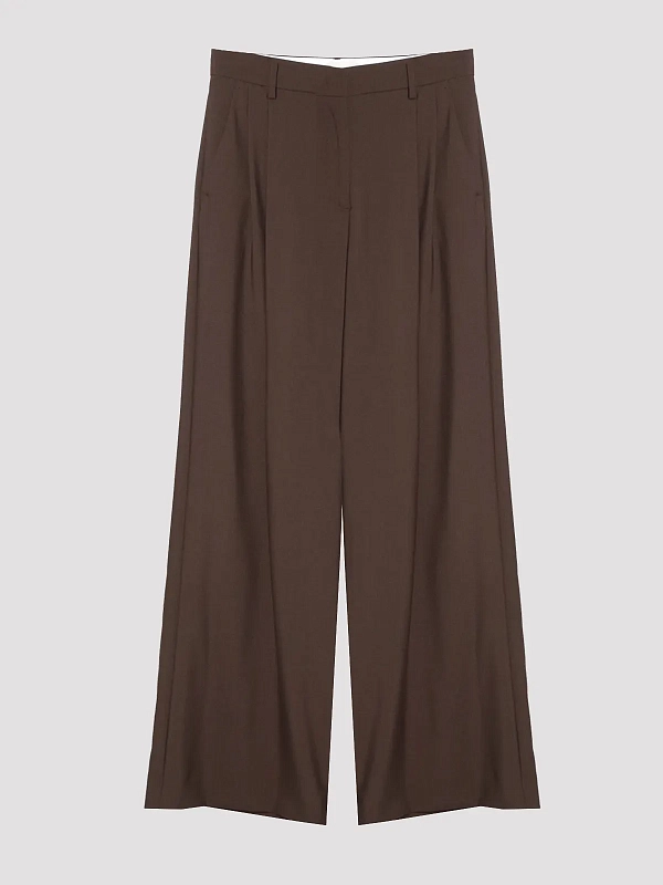 брюки Max Mara Weekend WKDADELFI цвет коричневый