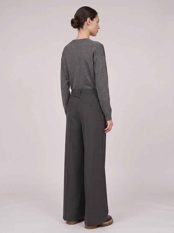 брюки Max Mara Weekend WKDADELFI цвет темно-серый