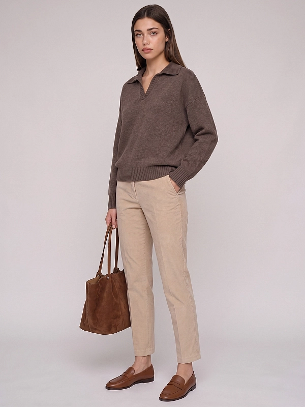 поло Max Mara Weekend WKDAGRE цвет коричневый