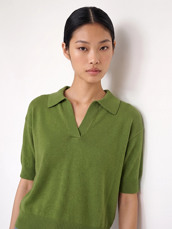 поло Max Mara Weekend WKDALBERO цвет зеленый