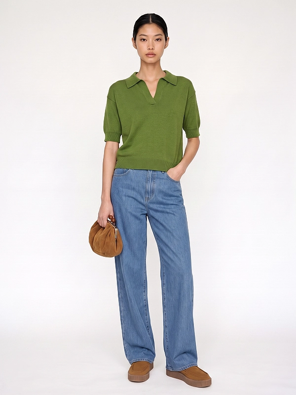 поло Max Mara Weekend WKDALBERO цвет зеленый