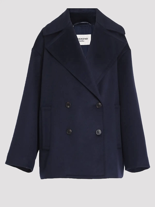 пальто короткое Max Mara Weekend WKDALPE цвет темно-синий
