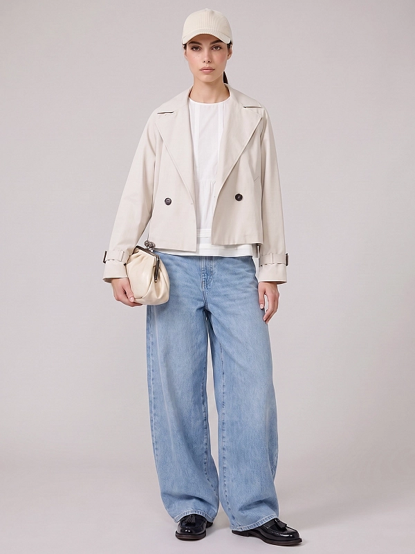 тренч короткий Max Mara Weekend WKDBOERO цвет бежевый