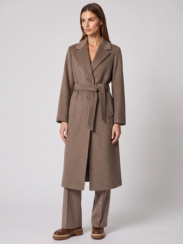 пальто Max Mara Weekend WKDBRONTE цвет коричневый