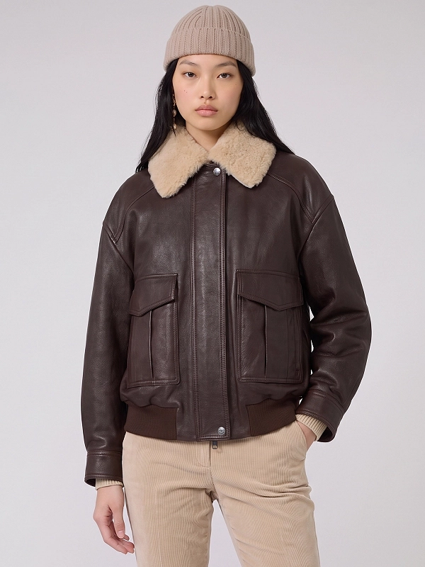 куртка кожаная Max Mara Weekend WKDCALATA