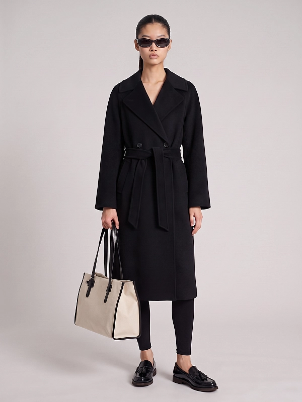 пальто Max Mara Weekend WKDCARO цвет черный