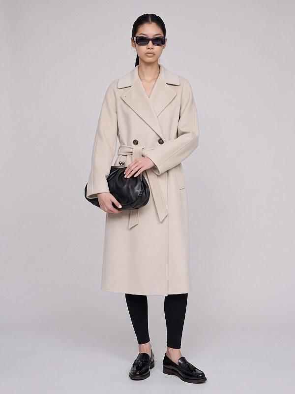 пальто Max Mara Weekend WKDCARO цвет бежевый