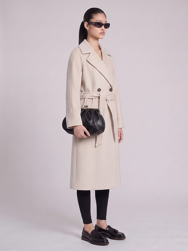 пальто Max Mara Weekend WKDCARO цвет бежевый