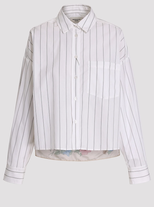 рубашка Max Mara Weekend WKDCERTOSA цвет молочный полоска