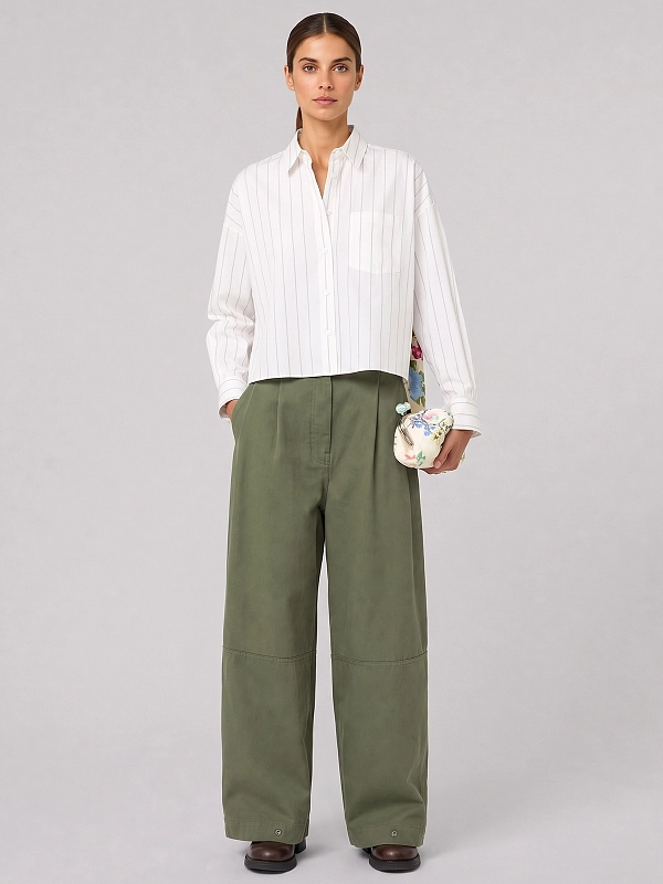 рубашка Max Mara Weekend WKDCERTOSA цвет молочный полоска