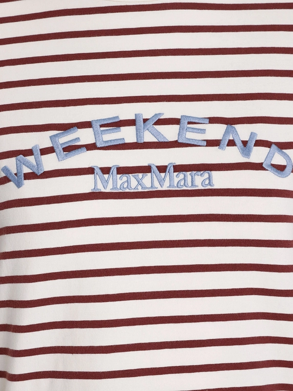 лонгслив Max Mara Weekend WKDCESTINO цвет бордовый полоска
