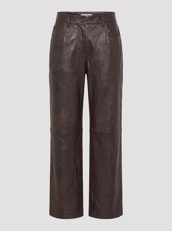 брюки кожаные Max Mara Weekend WKDDESERTO