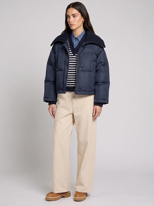 пуховик короткий Max Mara Weekend WKDEBURNEA цвет синий
