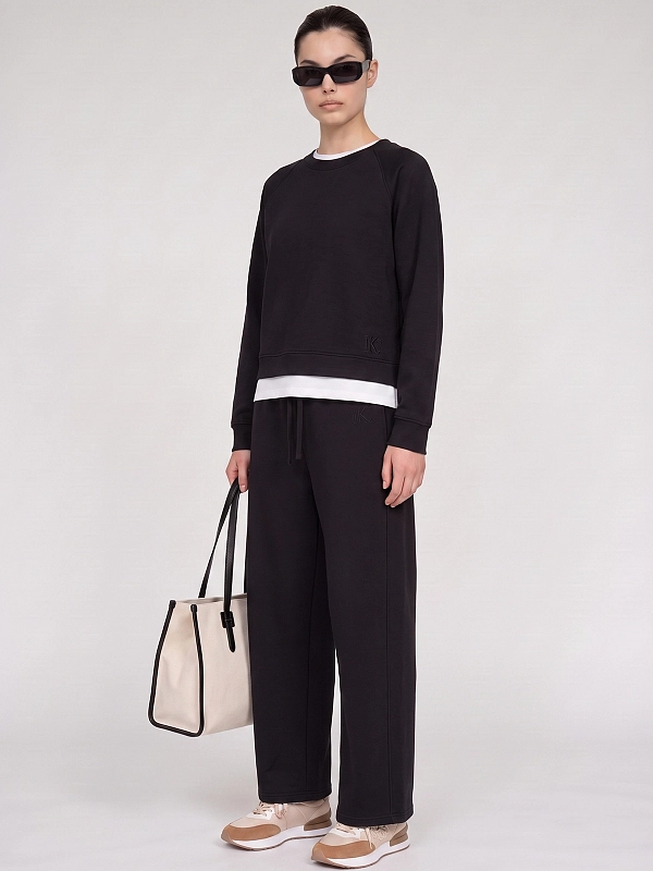 брюки спортивные Max Mara Weekend WKDGETTO цвет черный