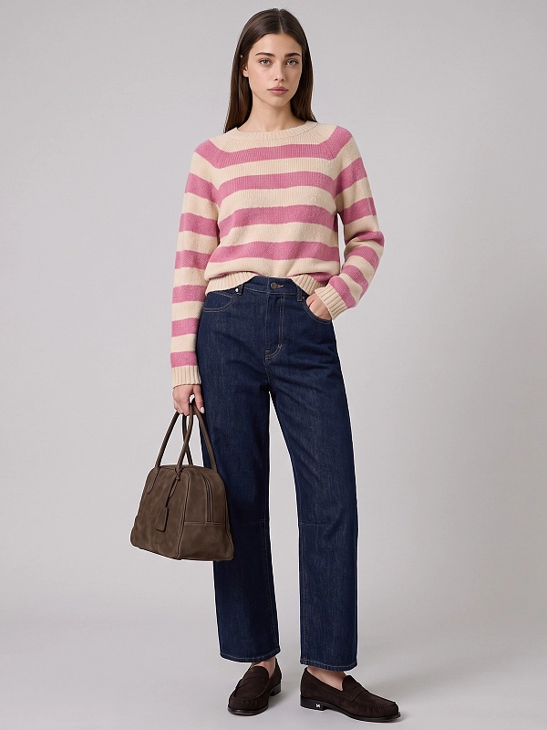 джемпер Max Mara Weekend WKDGHIACCI цвет розовый, бежевый