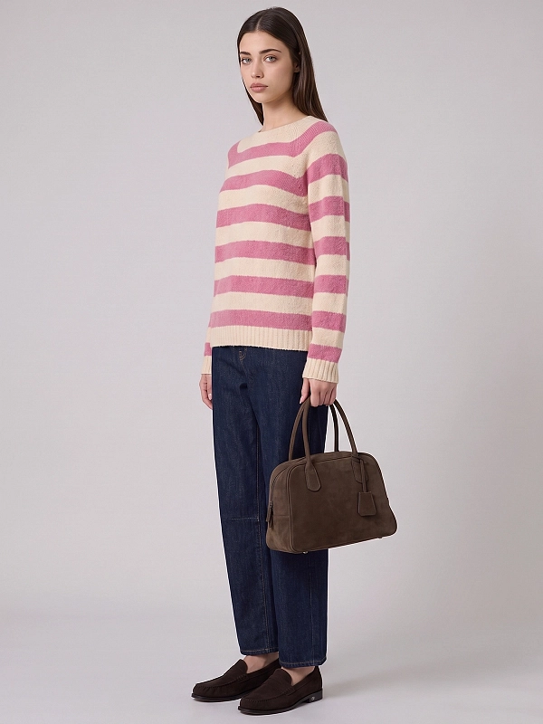 джемпер Max Mara Weekend WKDGHIACCI цвет розовый, бежевый