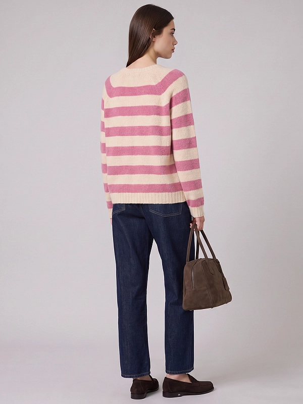 джемпер Max Mara Weekend WKDGHIACCI цвет розовый, бежевый