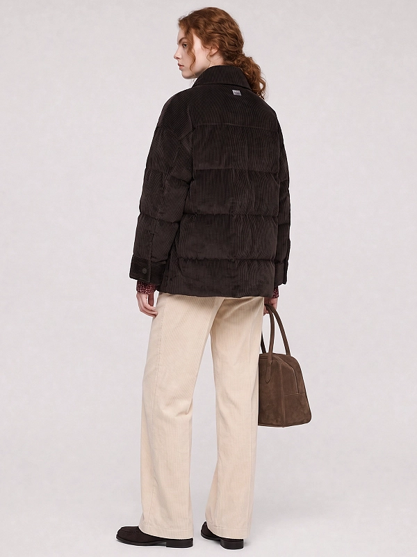 пуховик вельветовый Max Mara Weekend WKDGIORNO