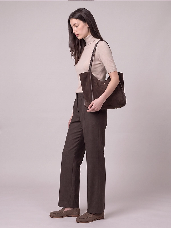 брюки Max Mara Weekend WKDHATELEY цвет коричневый