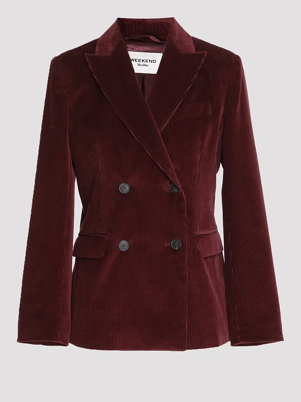 жакет вельветовый Max Mara Weekend WKDKATANGA цвет бордовый