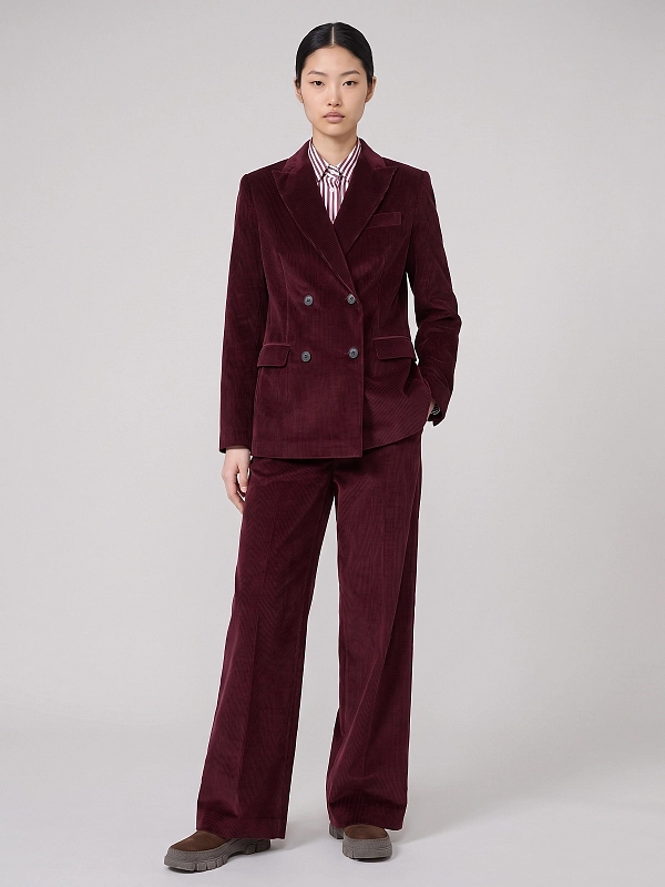 жакет вельветовый Max Mara Weekend WKDKATANGA цвет бордовый