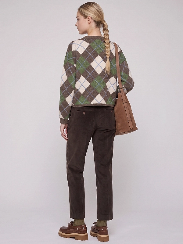 брюки вельветовые Max Mara Weekend WKDMARRUCA цвет коричневый