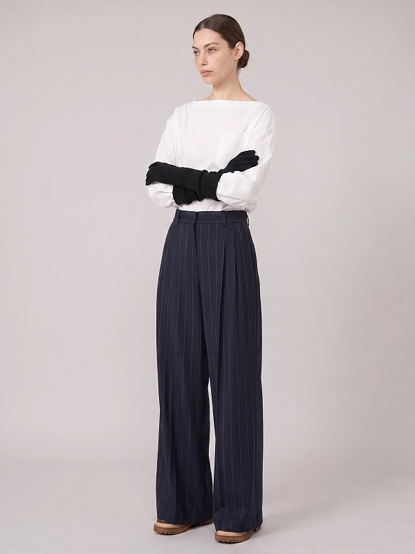 брюки Max Mara Weekend WKDNEBBIE цвет темно-синий