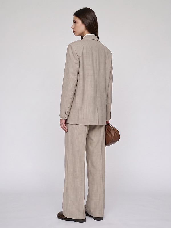 брюки Max Mara Weekend WKDOVVIO цвет бежевый